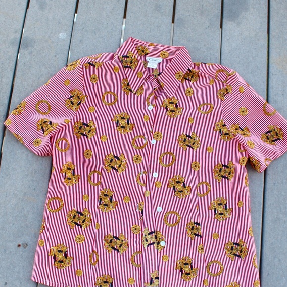 Vintage pin stripe blouse - Picture 4 of 4